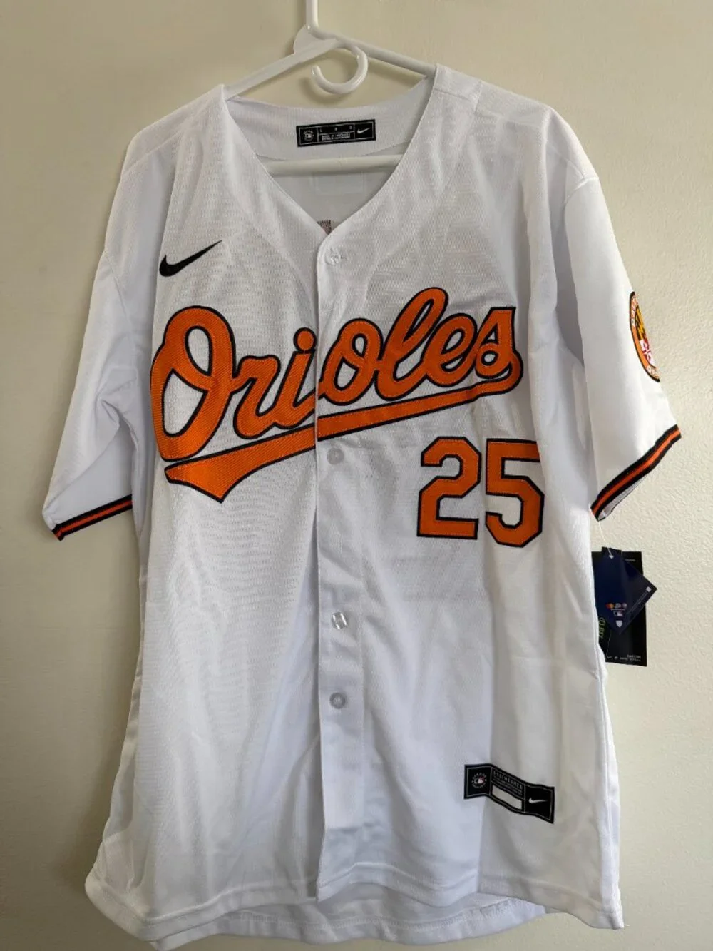 PETE ALONSO SIGNED BALTIMORE ORIOLES MLB AUTOGRAPHED NIKE JERSEY W/COA - L 21-1